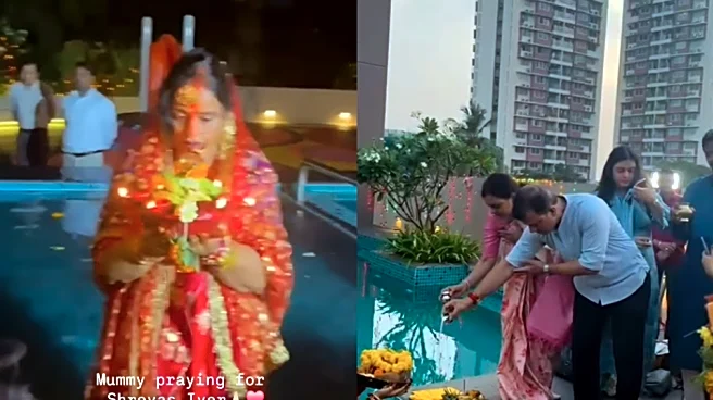 [WATCH]: Suryakumar Yadav's mother prays for Shreyas Iyer's recovery during Chhath Puja