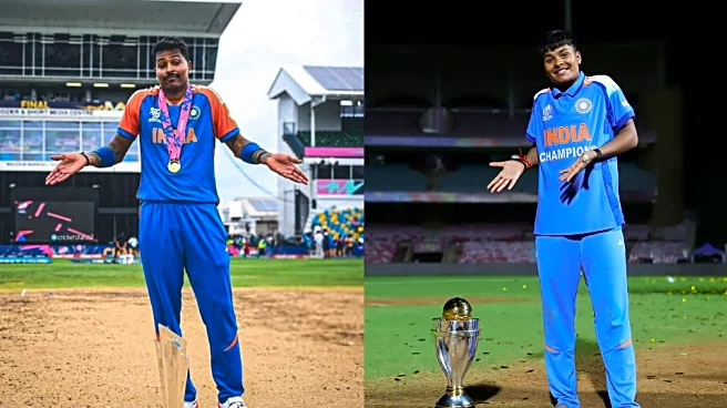 Kranti Gaud channels Hardik Pandya in iconic pose after India’s World Cup triumph