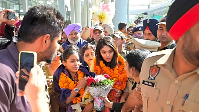 Women's World Cup 2025: Amanjot Kaur, Harleen Deol welcomed home with grand celebrations in Mohali