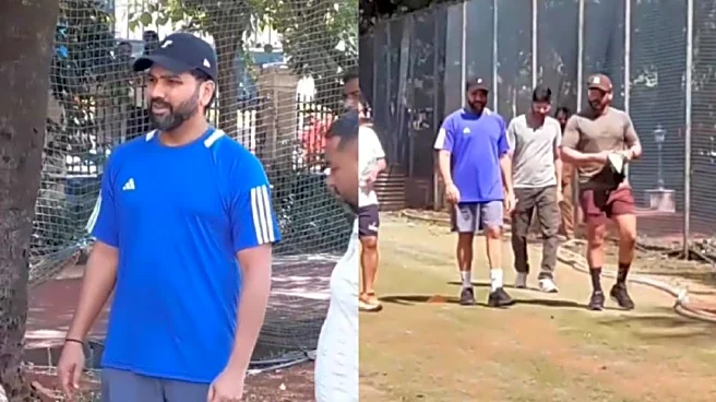 WATCH: Rohit Sharma trains at BKC Ground in Mumbai ahead of South Africa ODI series