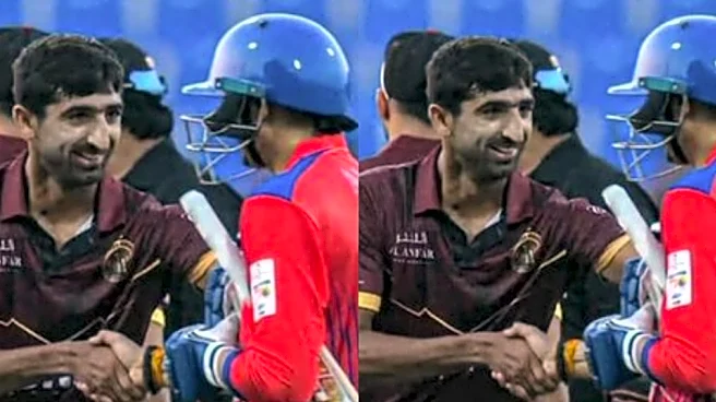 [WATCH] Harbhajan Singh shakes hands with Pakistan cricketer in Abu Dhabi T10 league, video goes viral