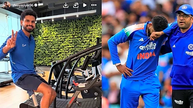 Shreyas Iyer begins training following spleen injury, marks major step in recovery