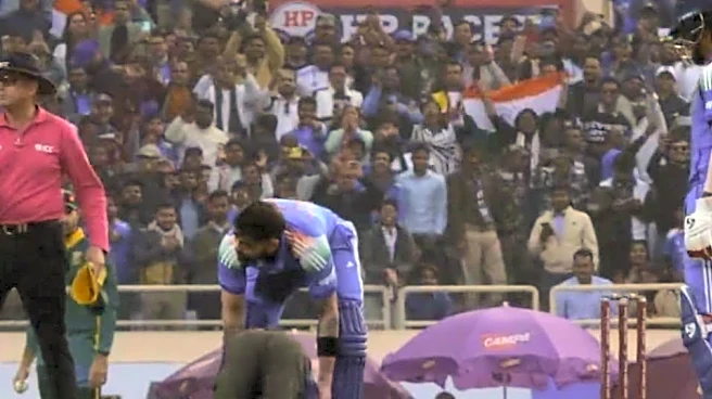 IND vs SA 2025: Fan gets arrested after touching Virat Kohli's feet in 1st ODI