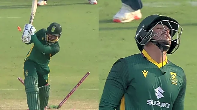 IND vs SA 2025: De Kock’s stumps sent flying as Prasidh Krishna sparks hosts’ comeback in series decider