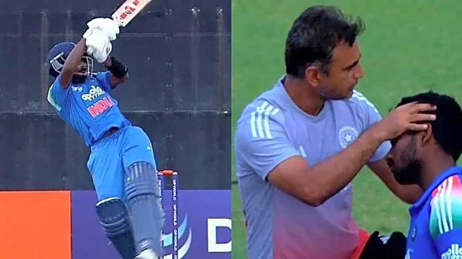 ACC Men's U19 Asia Cup 2025: Aaron George smacked on helmet by vicious Ali Raza bouncer