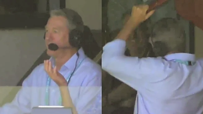 [WATCH] Glenn McGrath reacts live as Nathan Lyon overtakes his Test wickets' tally