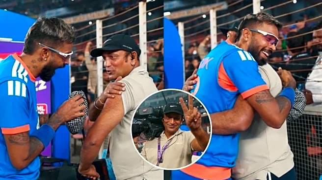 [WATCH] Hardik Pandya's warm gesture towards injured cameraman wins hearts, video goes viral