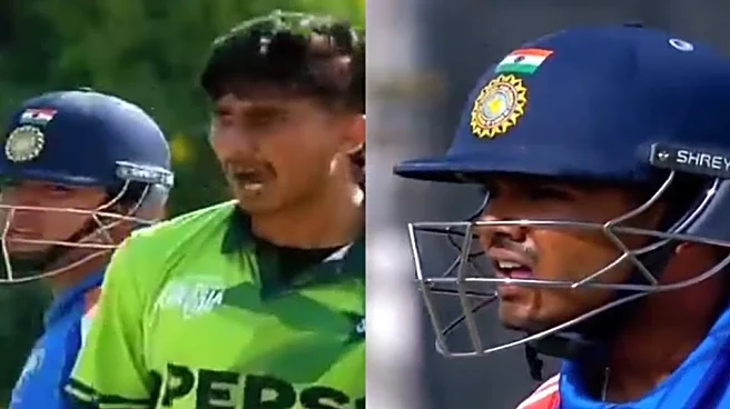 [WATCH] U19 Asia Cup 2025: Ayush Mhatre, Ali Raza involved in verbal battle after dismissal; video goes viral