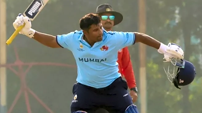 VHT 2025-26: Sarfaraz Khan creates history, smashes fastest-ever List-A half century by an Indian