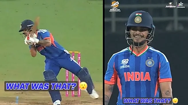 [WATCH] T20 World Cup 2026 Warm-ups: Ishan Kishan steals the show with outrageous off-balance six in IND vs SA clash