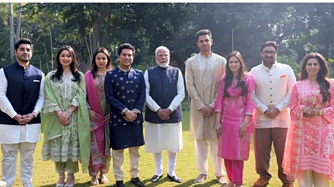 Sachin Tendulkar meets PM Narendra Modi, invites him to Arjun and Saaniya's wedding ceremony