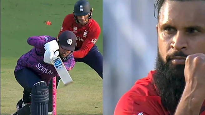 Video of the Day: T20 World Cup 2026 - Adil Rashid bamboozles Mark Watt with magical delivery