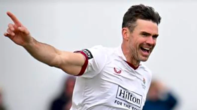 43-year-old James Anderson defies age, takes career's 56th five-wicket haul during county game