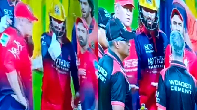 [WATCH] Rajat Patidar, Dinesh Karthik confront umpires over strategic time out during RCB vs CSK match