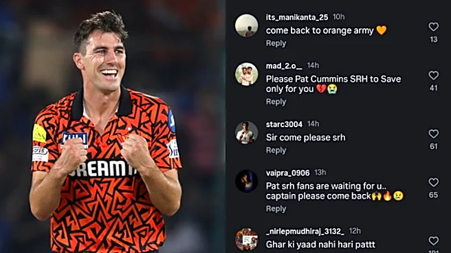 IPL 2026: SRH fans flood Pat Cummins’ Instagram comments, urge him to return