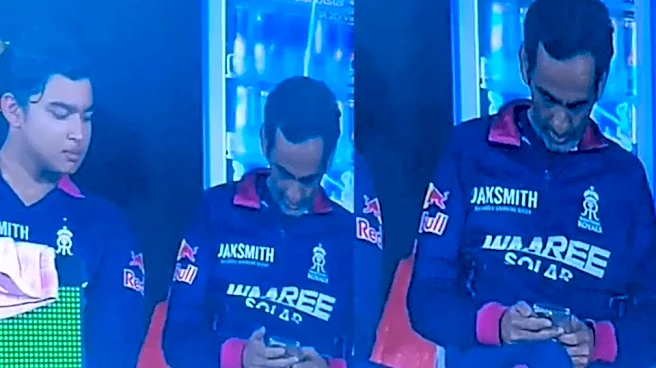 IPL 2026: Rajasthan Royals dugout row erupts as support staff allegedly spotted using mobile phone