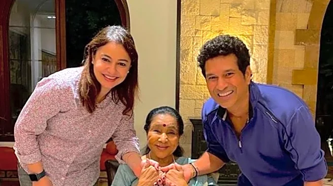 'Asha Tai was family' - Sachin Tendulkar expresses grief over veteran singer Asha Bhosle's passing