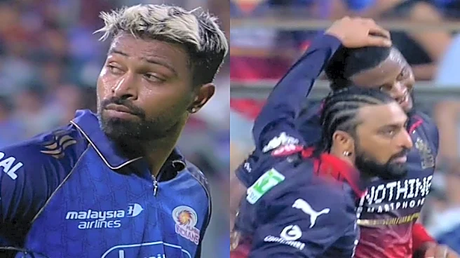IPL 2026: 'There's definitely something off' - Fans react as Krunal Pandya bowls surprise bouncer to his brother Hardik