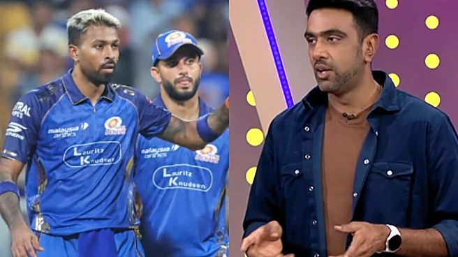 [WATCH] IPL 2026: 'Very, very average' - R Ashwin slams Hardik Pandya's bizarre call in MI vs RCB clash