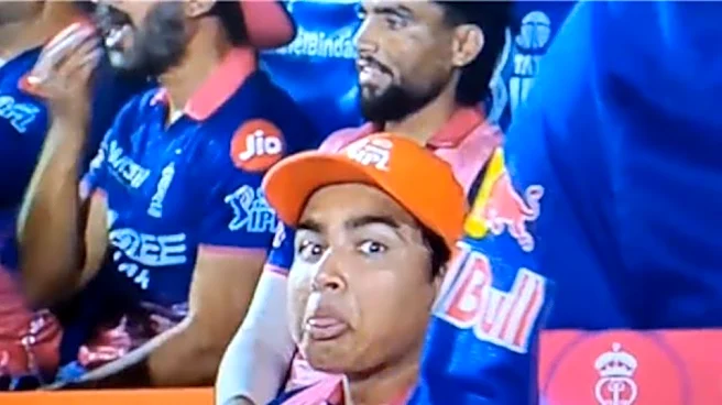 [WATCH] IPL 2026: Vaibhav Sooryavanshi pulls off hilarious prank on live television during SRH vs RR clash