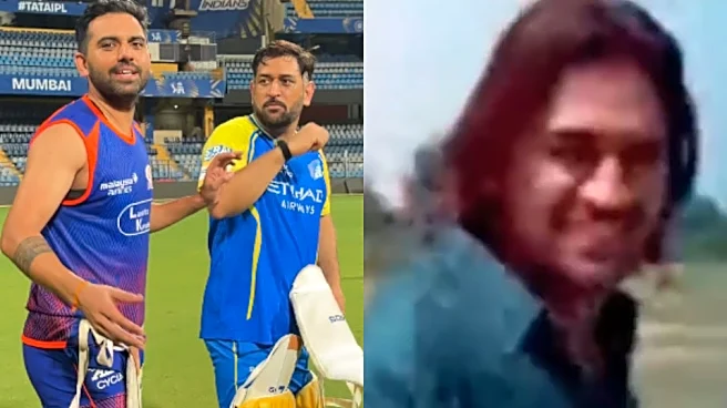 [WATCH] MS Dhoni asks cameraman to not record, accidentally recreates old video during banter with Deepak Chahar