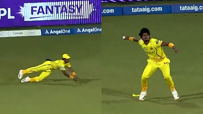 IPL 2026: Video of the Day: Ramakrishna Ghosh's stunning diving catch on debut