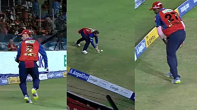 IPL 2026: Video of the Day: Punjab Kings slip up in field with three dropped catches as SRH advantage with 235-4