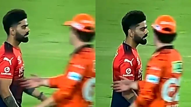 [WATCH] Virat Kohli snubs Travis Head's handshake after SRH vs RCB match in IPL 2026