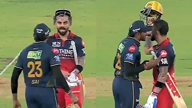 WATCH: Sai Sudharsan fails to have a go at Virat Kohli as RCB batter responds fiercely in IPL 2026 Final