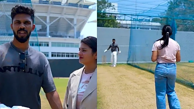 [Watch] Utkarsha Pawar outwits Ruturaj Gaikwad in entertaining nets challenge