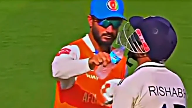 [WATCH] IND vs AFG 2026, Only Test: Rishabh Pant engages in hearty moment with Afghanistan substitute