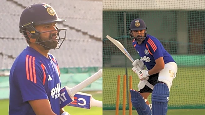 Fully fit Rohit Sharma resumes batting, Shubman Gill missing from India's practice session