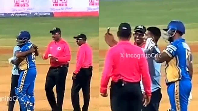 [WATCH] Suryakumar Yadav poses for selfie with pitch-invading fan during T20 Mumbai League match