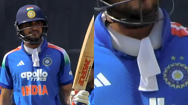 IND vs AFG 2nd ODI: What Is Shubman Gill carrying around his neck? Explained