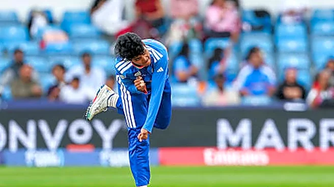 Shree Charani matches record of taking most wickets for India in a Women's T20 World Cup Edition