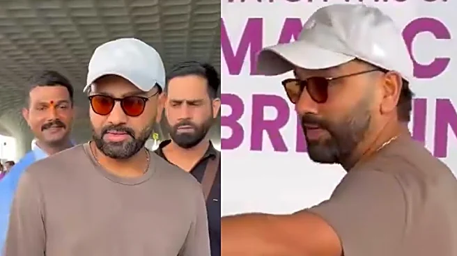 [WATCH] Rohit Sharma defends fan from bodyguard in viral video