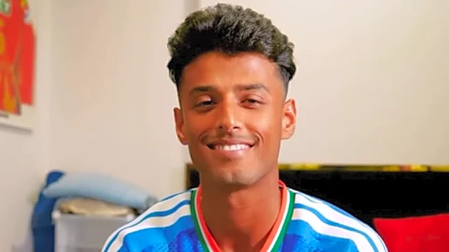 [WATCH] Suryansh Shedge's heartwarming reaction after donning India jersey for the first time