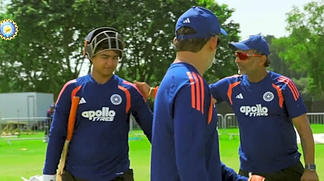 [WATCH] Vaibhav Sooryavanshi's first training session with India's senior squad