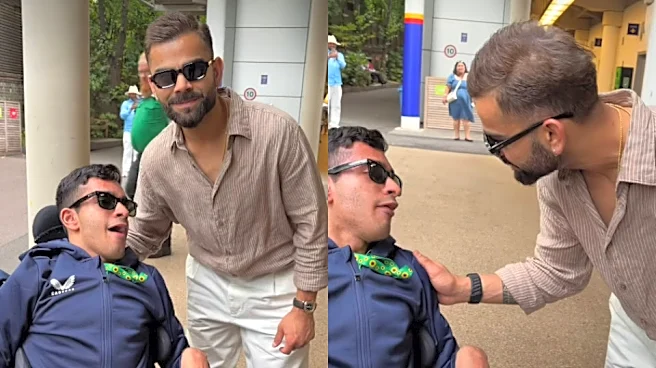 [WATCH] Virat Kohli wins hearts with touching gesture towards specially-abled Pakistani fan outside Lord’s