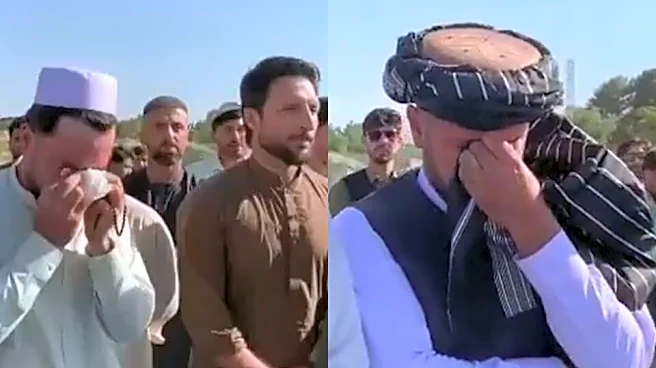 [WATCH] Rashid Khan, Rahmanullah Gurbaz, & Afghanistan stars break down while bidding final farewell to Shapoor Zadran
