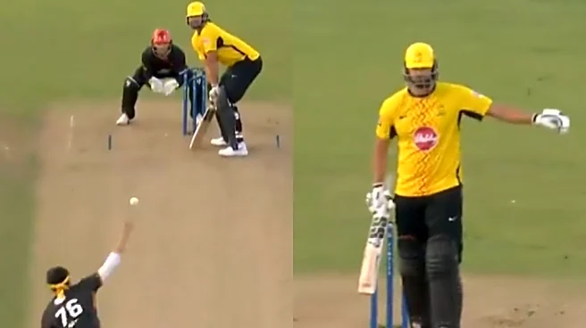 [WATCH] Tim David suggests no-ball after dismissal by Usman Tariq at Edgbaston