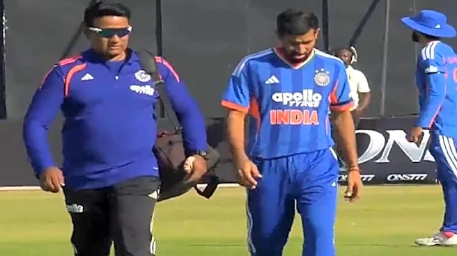 ZIM vs IND 2026: Prince Yadav limps off injured after taking two wickets in 2nd T20I