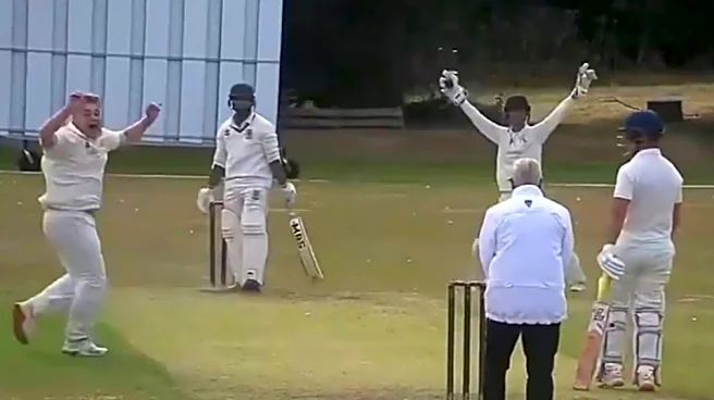 [WATCH] Cheating allegations rock English Club Cricket as fielder snaps fingers to fake edge