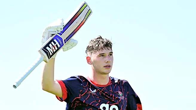 Andrew Flintoff's son Rocky scores maiden senior hundred for Lancashire against Somerset