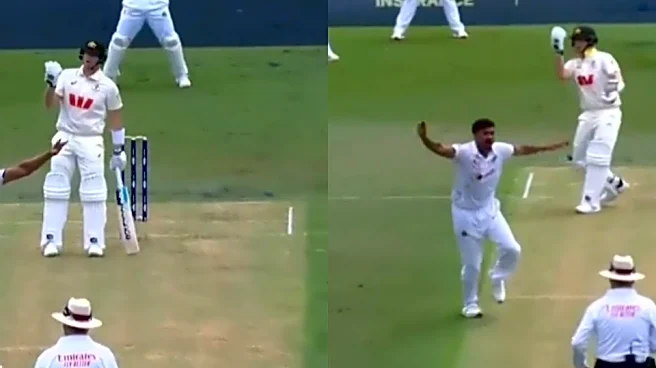[WATCH] AUS vs BAN 2026: Steve Smith's bizarre pitch shenanigans leave everyone intrigued