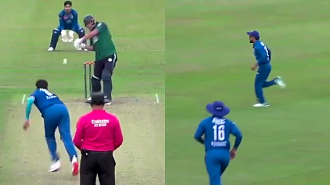 [WATCH] Rashid Khan grabs sensational catch in 4th ODI versus Ireland