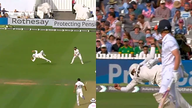 [WATCH] ENG vs PAK 2026: Salman Agha stuns Lord's with one-handed catch to dismiss Jordan Cox