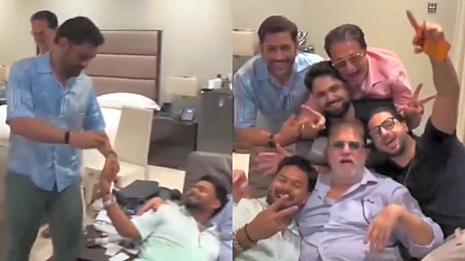 [WATCH] 'Hookah pee ke aa raha hoon' - MS Dhoni's candid remark to Rishabh Pant goes viral