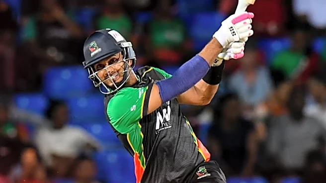 Dasun Shanaka smashes fastest century in Caribbean Premier League history