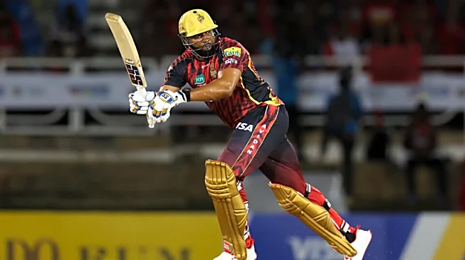 Shamar Joseph gestures at Kieron Pollard before celebrating his dismissal in fiery CPL clash